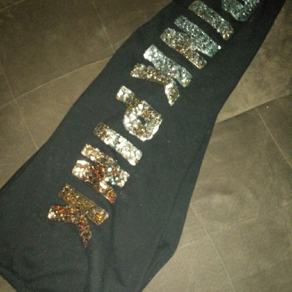 Blinged out Pink Sweats